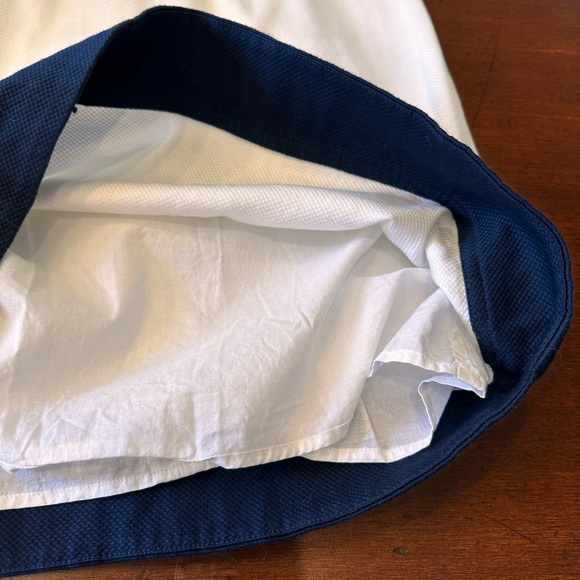 Vineyard Vines‎ size 4 white mini sheath lined with navy trim dress - Picture 7 of 13